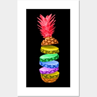 LGBT Pride Pineapple Slices Posters and Art